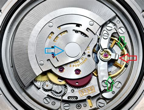 Rolex clone wheel movement